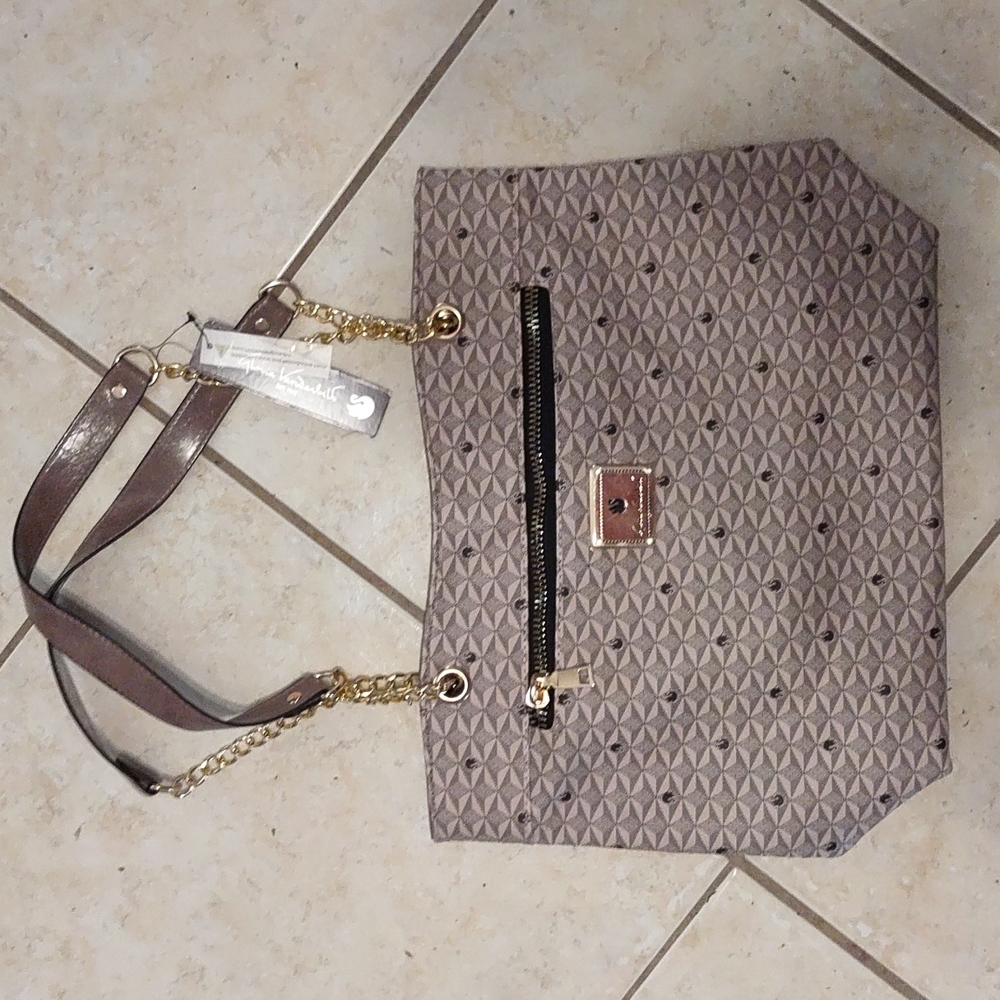 Gloria Vanderbilt bag, tan mixed color